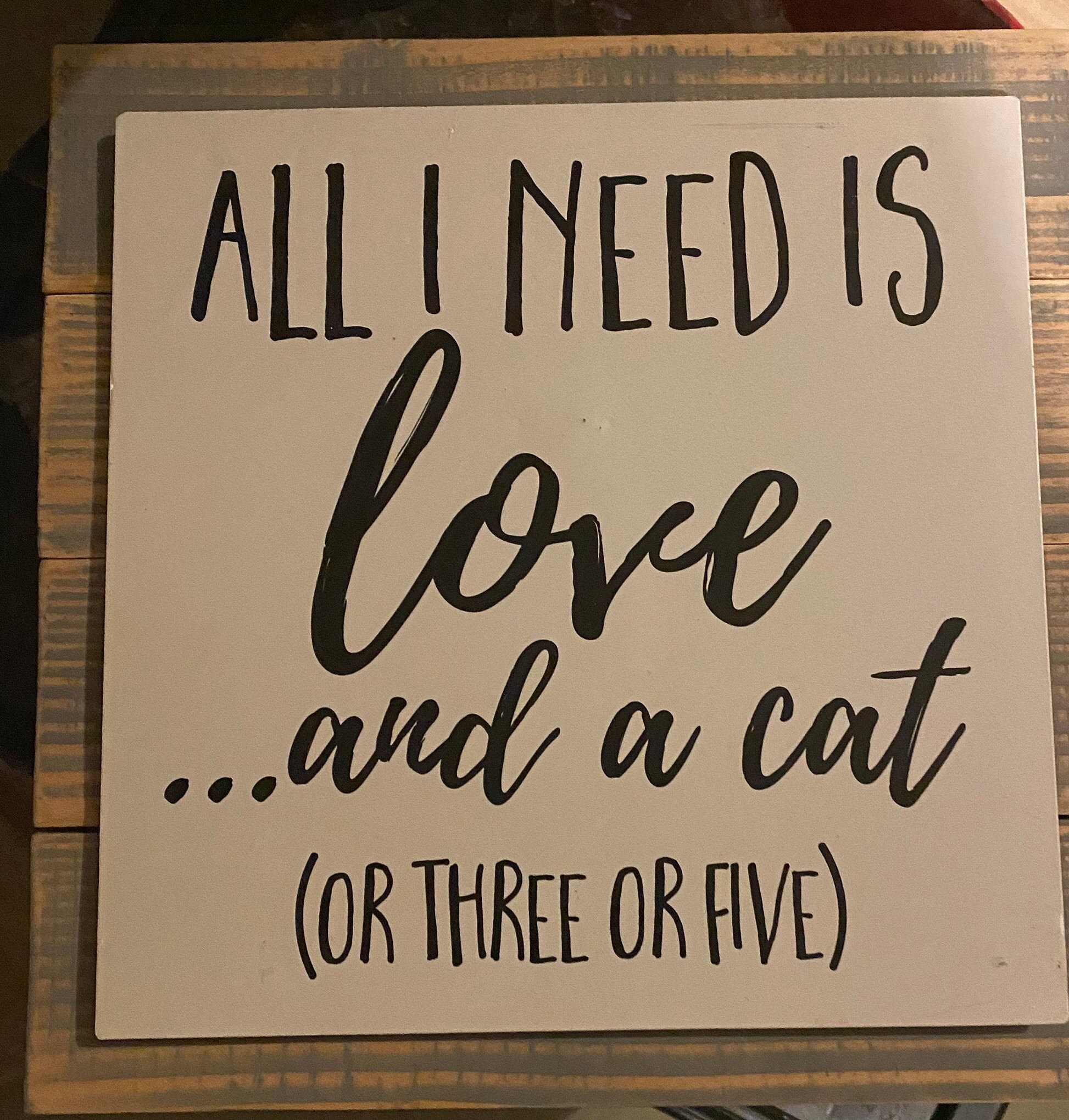 Multiple different signs.