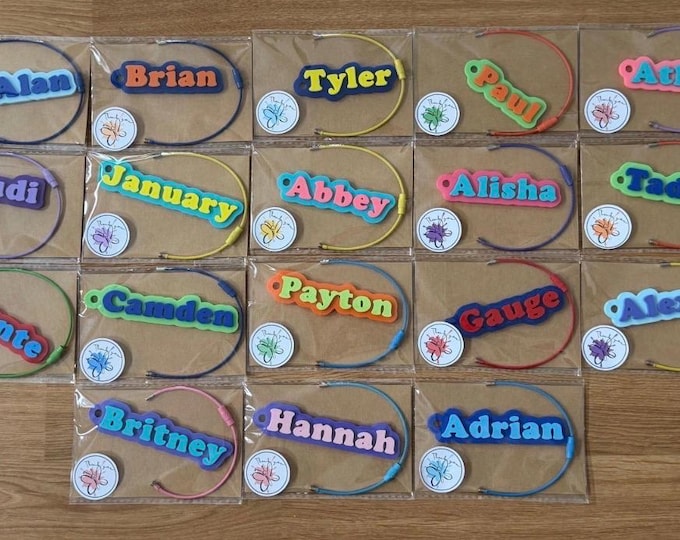 Custom Engraved Name Tag for Water Bottles, Backpacks, Keychains & Pets - Personalized ID Accessory