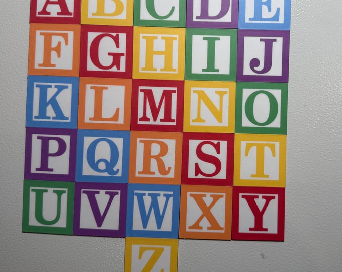 Personalized Toy Story Nursery Block Magnets for Spelling Names - Kids Room Decor, toy story nursery