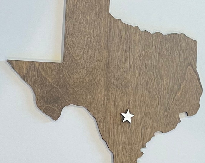 US State cutout, custom stained us state, large state wall art