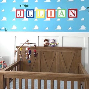 Custom 3-D Printed Toy Story Nursery Blocks: Personalized Kids' Room Decor