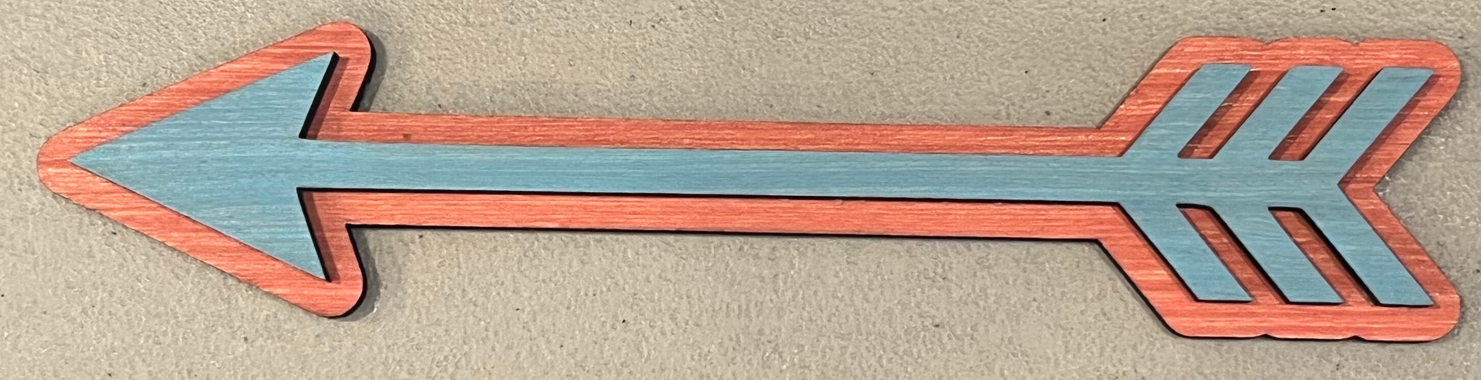 Arrow wall decor, Scrabble wall