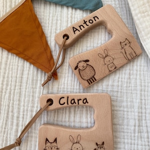 2 por 1 - Cuchillo de madera Montessori - Ayudante de cocina - Cuchillo de madera Montessori
