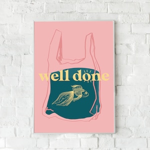 Well done - A4 - Printart - Illustration - Affiche - Décoration - Poster