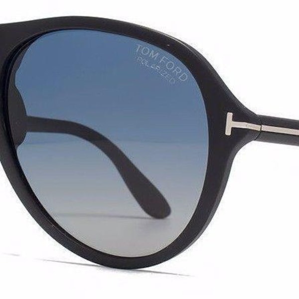 Classic Tom Ford Dalton TF 381 02V Folding Matte Black Polarised Sunglasses 59mm