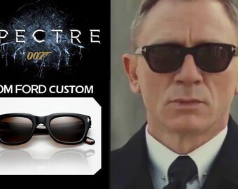 Tom Ford Snowdon TF 0237-F/S 02A – Occhiali Da Sole Nero Opaco, Lenti Azzurre – James Bond Spectre, Made In Italy