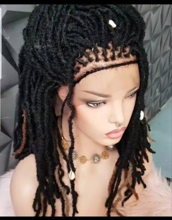frontal wig over dreads