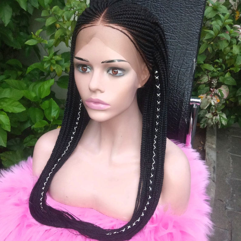 Braided Full Lace Wig Etsy