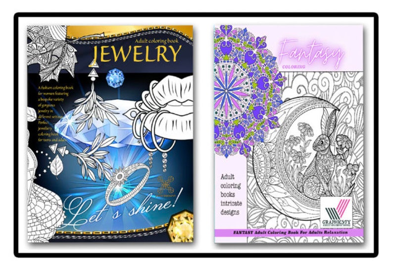 Custom Coloring Book Cover Design - Etsy UK