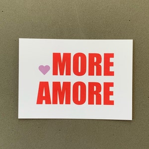 Postkarte MORE AMORE