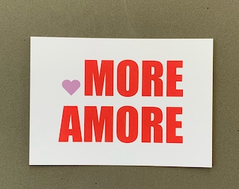 Postkarte MORE AMORE