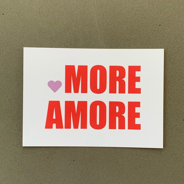 Postkarte MORE AMORE