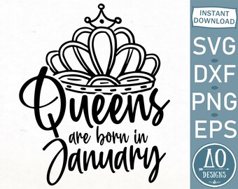 Download January Birthday Svg Etsy