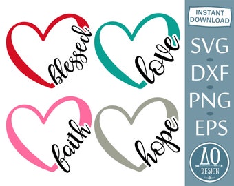 Download Faith Heart Svg Etsy