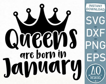 Download January Birthday Svg Etsy