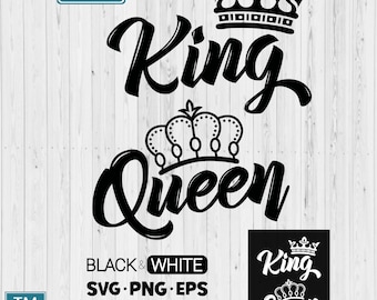 King Crown Queen Crown SVG, Silhouette crown SVG, Black Man Crown Svg, Afro Svg, Dope Svg, Black Woman Svg, King SVG, Queen's King's Crown