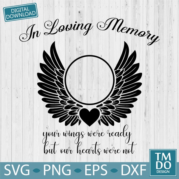 In Loving Memory SVG, Memorial SVG, RIP svg, Rest in peace svg, In Memory svg