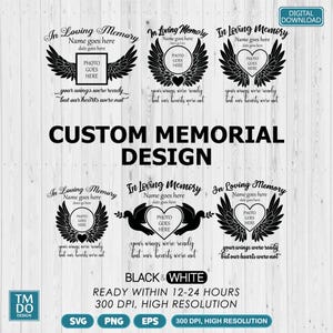 Custom Memorial PNG, In Loving Memory PNG (Digital Download)