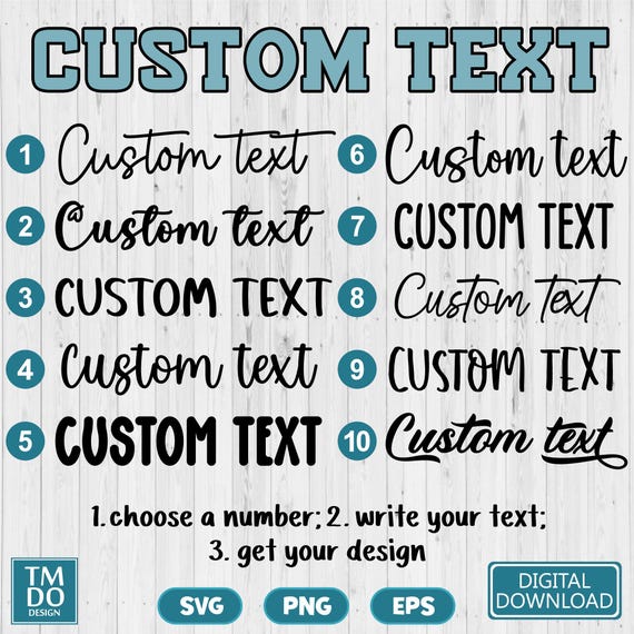 Custom Name SVG, Custom Name PNG, Personalized SVG, Custom text svg, Custom name cut file, Personalized Name