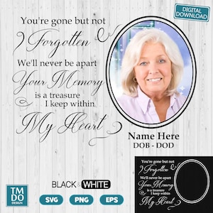 In Loving Memory PNG, Memorial svg, Rip svg, In memory svg