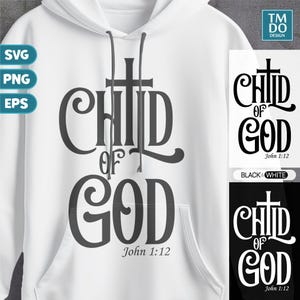 Child of God svg, Bible verse svg instant download