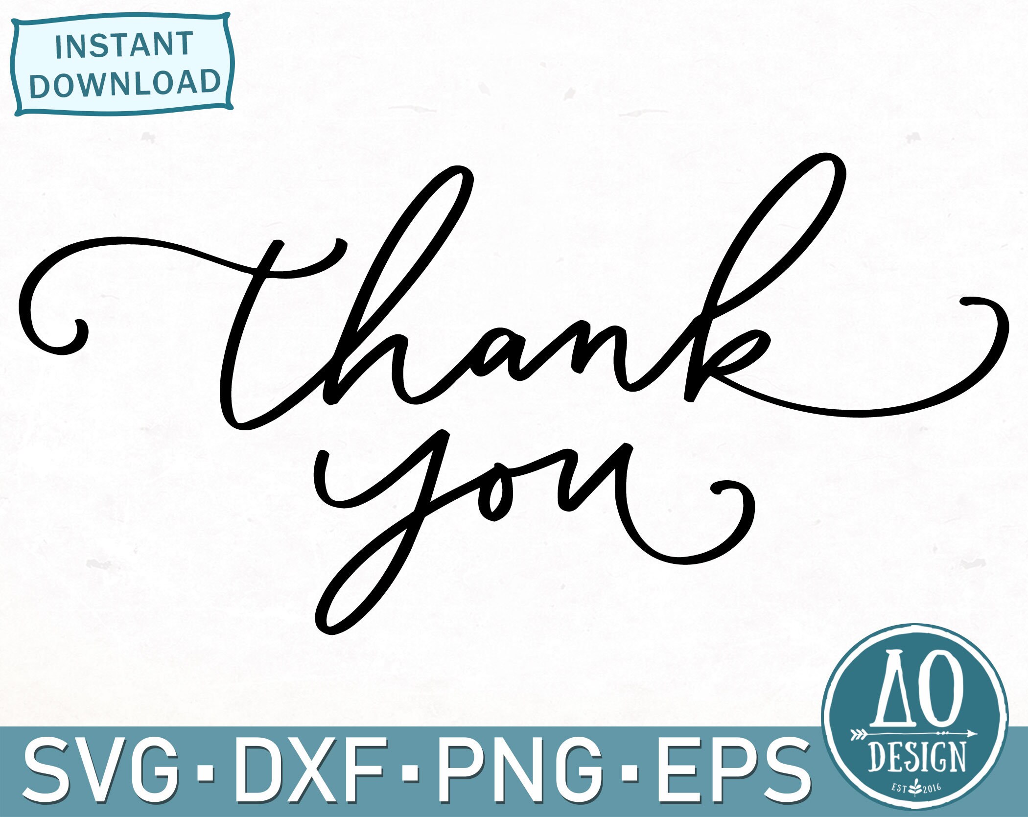 Download Thank You Sign Svg Wedding Thank You Clipart Handlettered Etsy