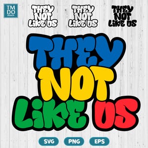 They not like us SVG, Juneteenth SVG, They not like us PNG