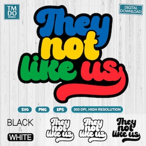 They Not Like Us SVG: Juneteenth, Black History Digital Download