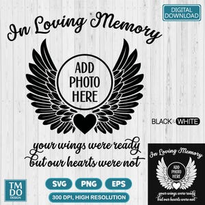 In Loving Memory PNG, Funeral shirt, Memorial ornament, Celebration of life