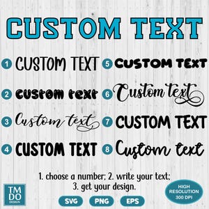 Custom Name svg, Custom Text svg, Personalized text PNG, Create Custom Name instant download