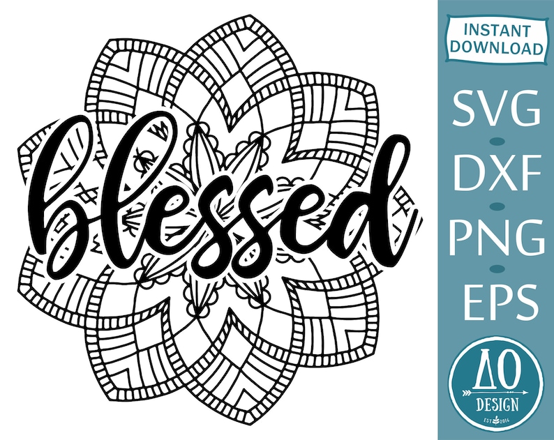 Download Blessed Mandala SVG Wedding mandala svg Maldala Frame svg ...