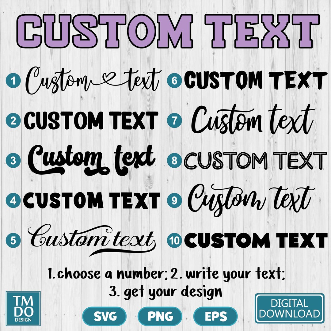Custom Name Image Example Custom Name Svg, Custom Name Png, Personalized Svg, Custom Text Svg ...