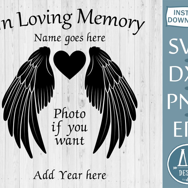 In Loving Memory Svg - Etsy