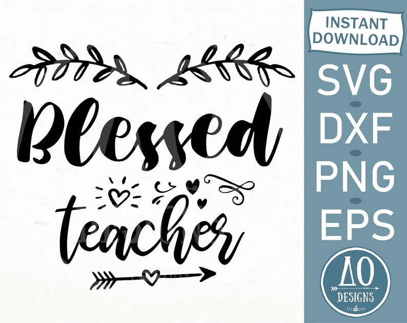 Download Blessed teacher svg Back to school svg Best Teacher svg | Etsy