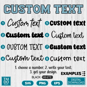Custom Name svg, Custom Text svg, Personalized text PNG, Create Custom Name instant download