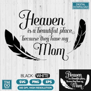 Mom In Loving Memory Png, Mom Memorial Svg, Mom Remembrance SVG Memorial Gift, Mom Funeral, Mother Memorial Shirt SVG