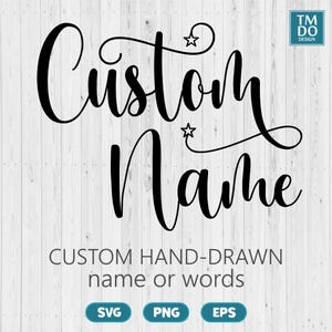 Custom Name svg, Custom Text svg, Personalized text PNG, Create Custom Name instant download