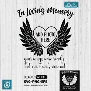 In Loving Memory SVG, Memorial PNG, RIP png, Memorial Template (Digital Download)