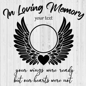 In Loving Memory SVG, Memorial svg, Rest in peace svg, Rip svg, In memory svg files for Cricut