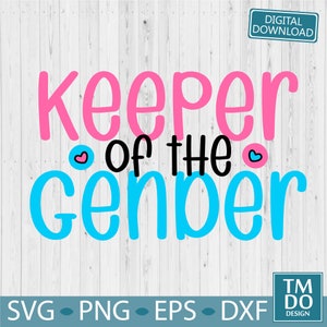 Adorable Keeper of the Gender for Baby Reveal Celebrations