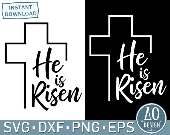 He is Risen SVG Easter Cross SVG Waymaker Svg Faith SVG | Etsy