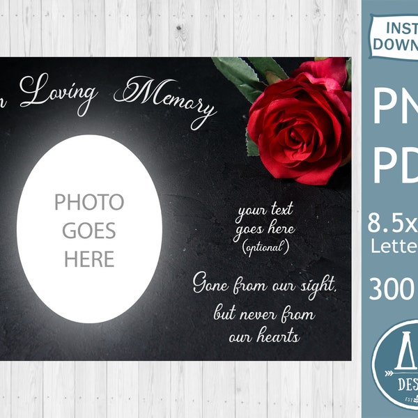 Memorial Ribbon Template - Etsy