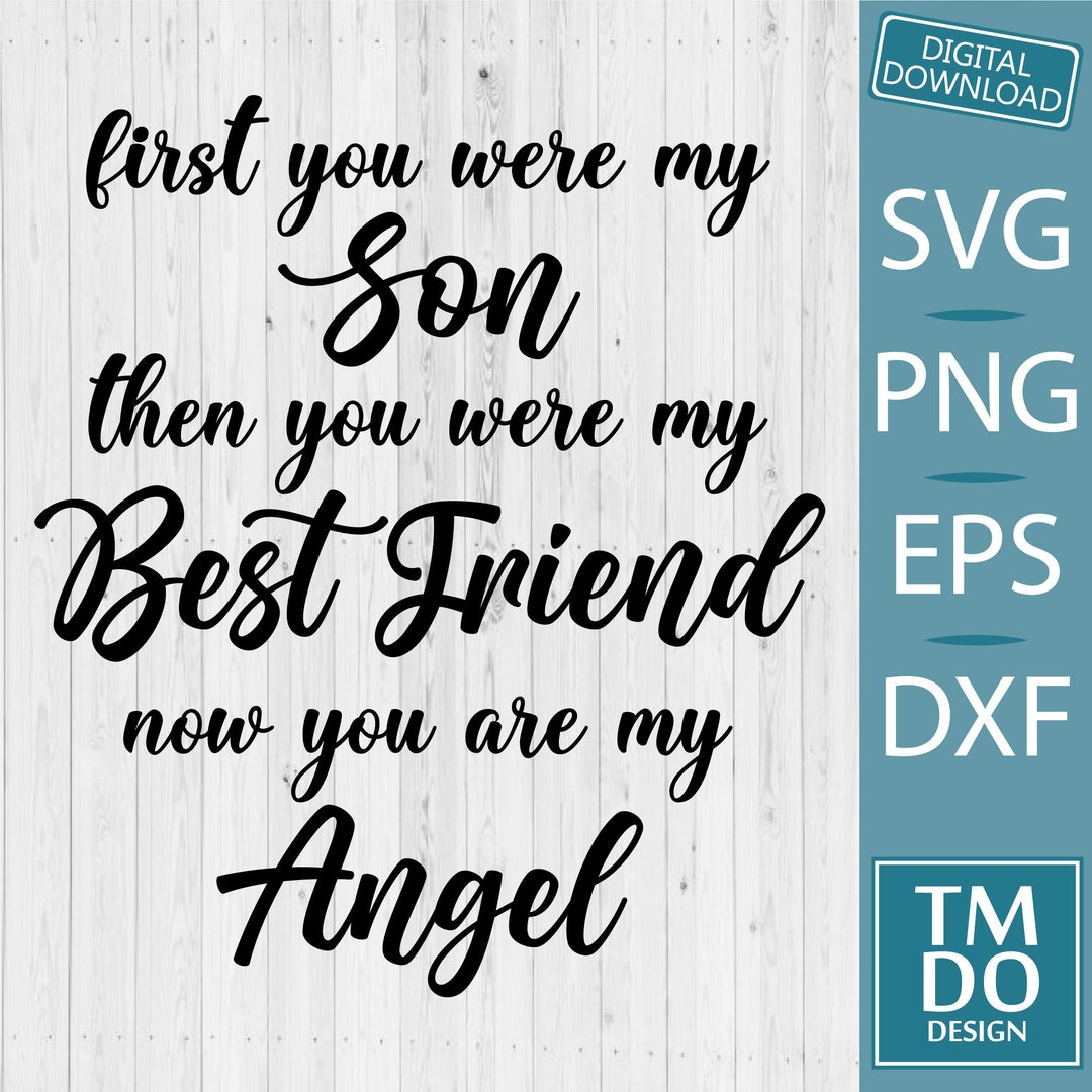 In Loving Memory of Son SVG Digital Download, Son Memorial SVG, Rest in