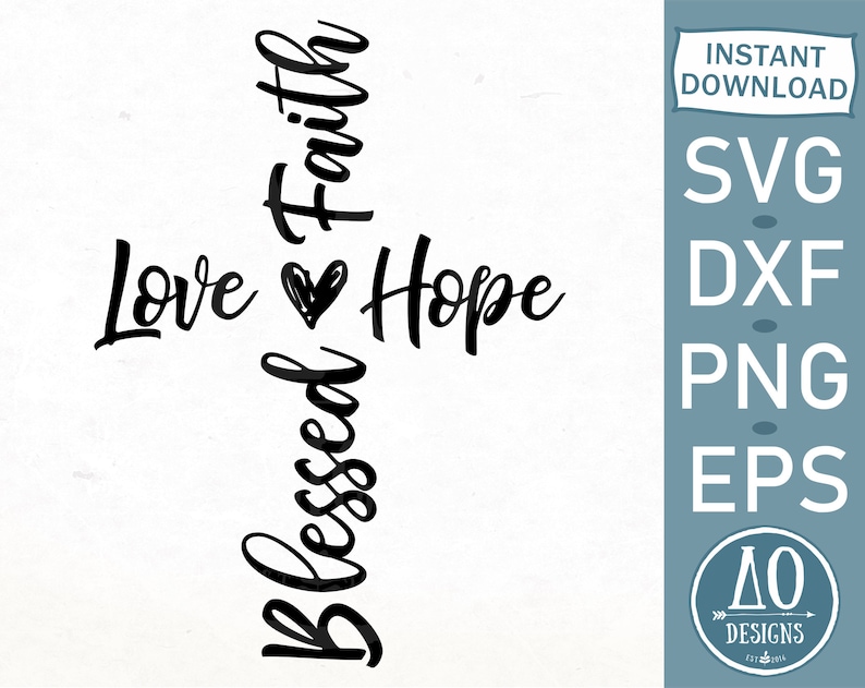 Download Blessed cross svg Faith cross svg Faith love Hope cross ...