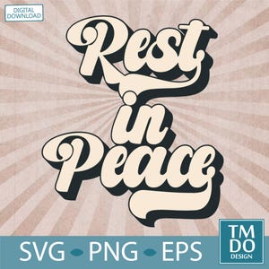 Rest In Peace svg, In Loving Memory svg, In memory svg, Memorial svg, Rip svg