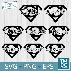 Super family svg bundle, Super Dad svg, Super Mom svg, Family reunion svg, Family sublimation