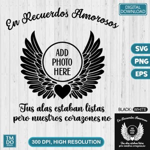 En Recuerdos Amorosos SVG, En memoria amorosa svg, In loving memory svg, Memorial SVG, RIP svg, In Memory of, Funeral quotes