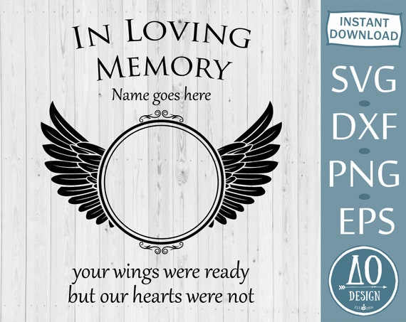 In Loving Memory SVG PNG Memorial Svg RIP Frame Svg - Etsy