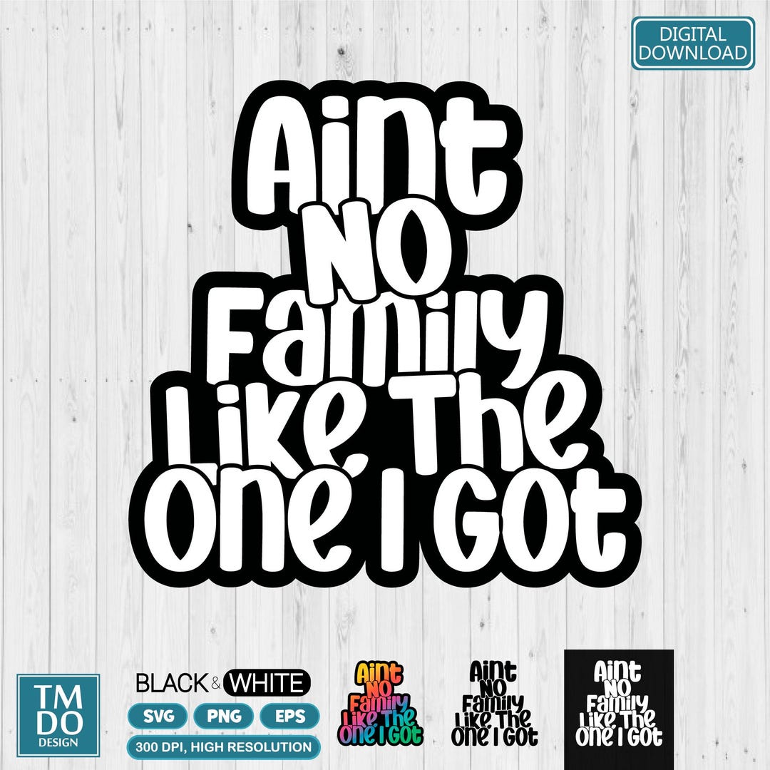 Aint No Family Like the One I Got Svg, Family Reunion Svg, Family ...
