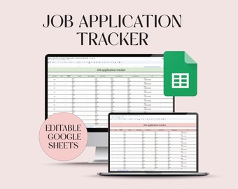 Outil de suivi des candidatures, Google Sheets modifiable Journal des candidatures pour la recherche d'emploi